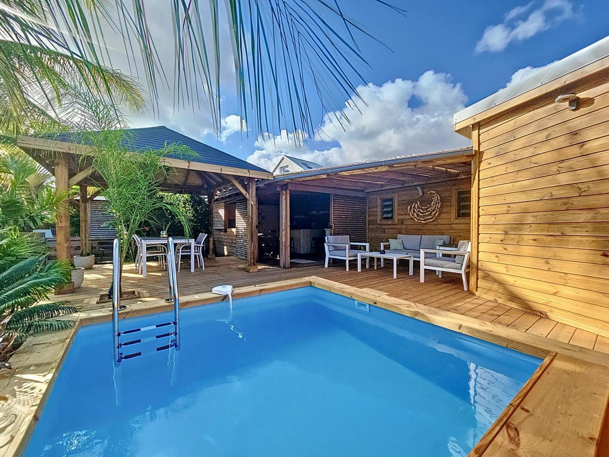 Villa L'Anjou Creole A Sainte Anne En Guadeloupe Avec Piscine Privee Et 2 Chambres Pour 4 Personnes Exterior foto
